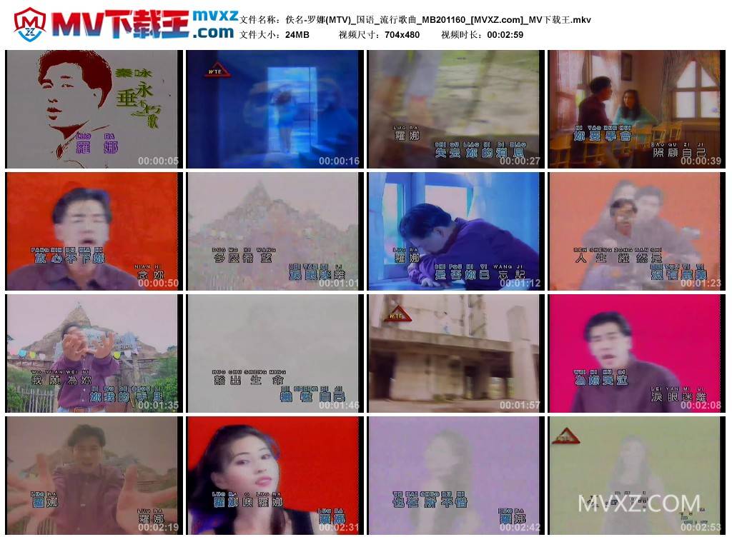 佚名-罗娜(MTV)_国语_流行歌曲_MB201160